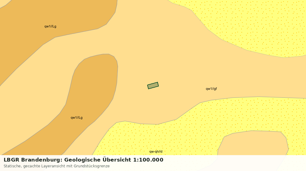 Statische Kartenansicht: LBGR Brandenburg: Geologische Übersicht 1:100.000