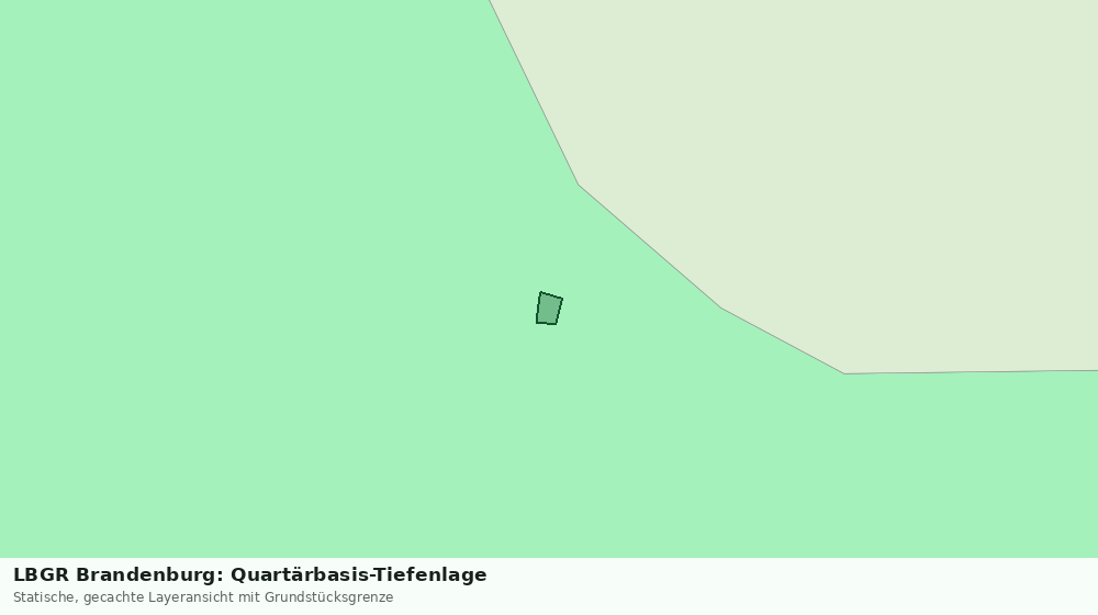 Statische Kartenansicht: LBGR Brandenburg: Quartärbasis-Tiefenlage