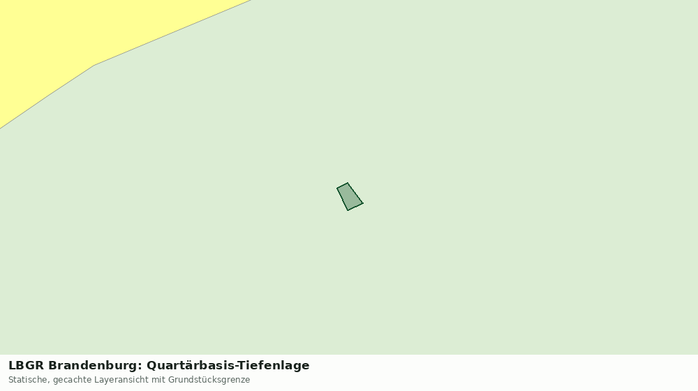 Statische Kartenansicht: LBGR Brandenburg: Quartärbasis-Tiefenlage