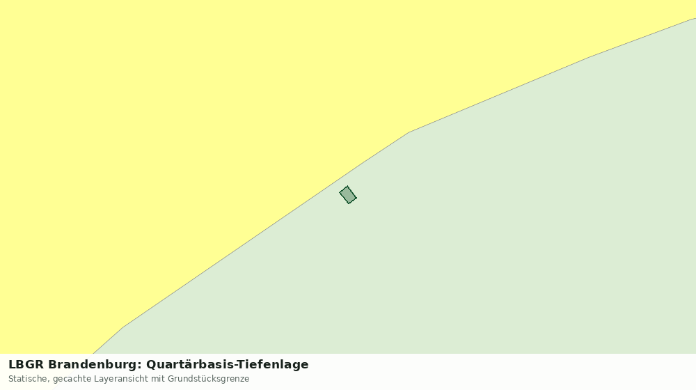 Statische Kartenansicht: LBGR Brandenburg: Quartärbasis-Tiefenlage