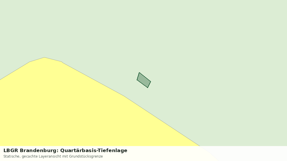 Statische Kartenansicht: LBGR Brandenburg: Quartärbasis-Tiefenlage