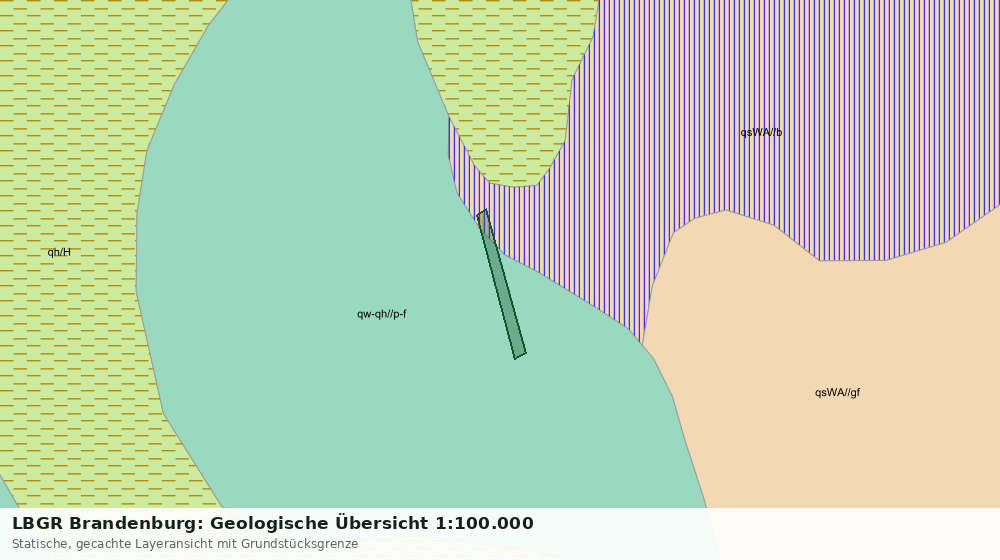 Statische Kartenansicht: LBGR Brandenburg: Geologische Übersicht 1:100.000