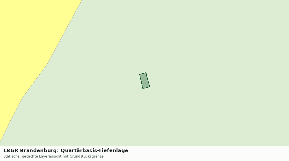 Statische Kartenansicht: LBGR Brandenburg: Quartärbasis-Tiefenlage