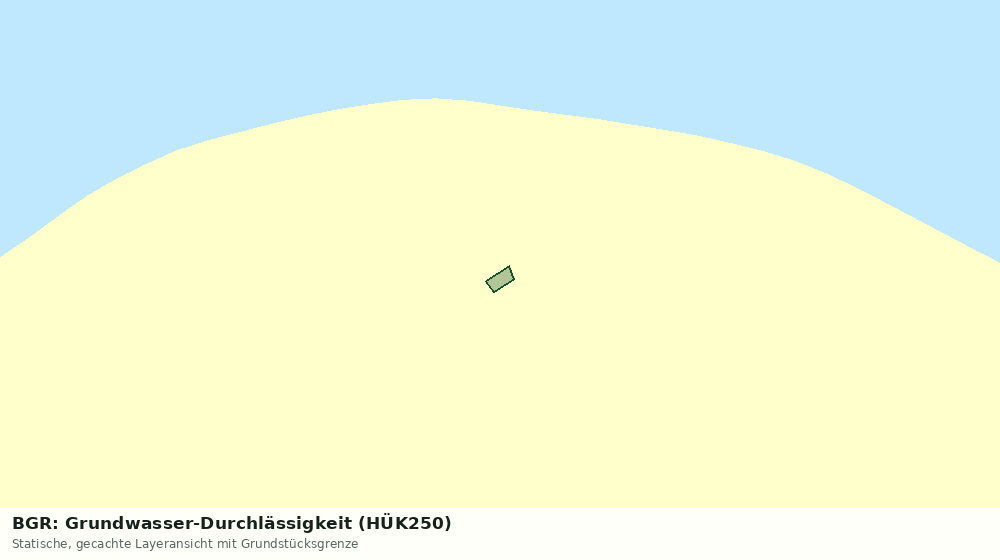 Statische Kartenansicht: BGR: Grundwasser-Durchlässigkeit (HÜK250)