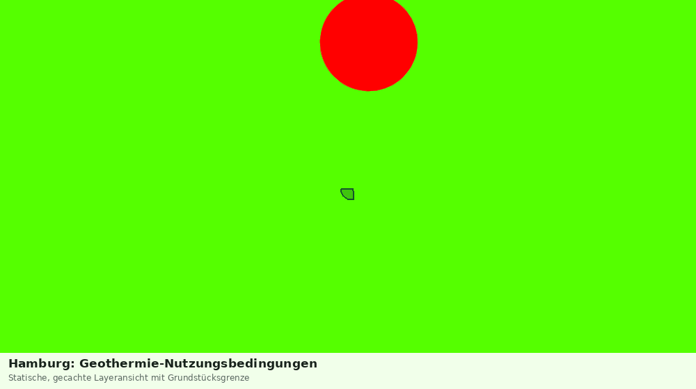 Statische Kartenansicht: Hamburg: Geothermie-Nutzungsbedingungen
