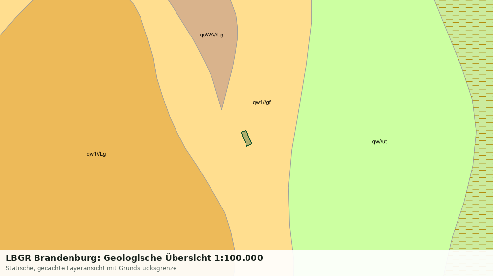 Statische Kartenansicht: LBGR Brandenburg: Geologische Übersicht 1:100.000