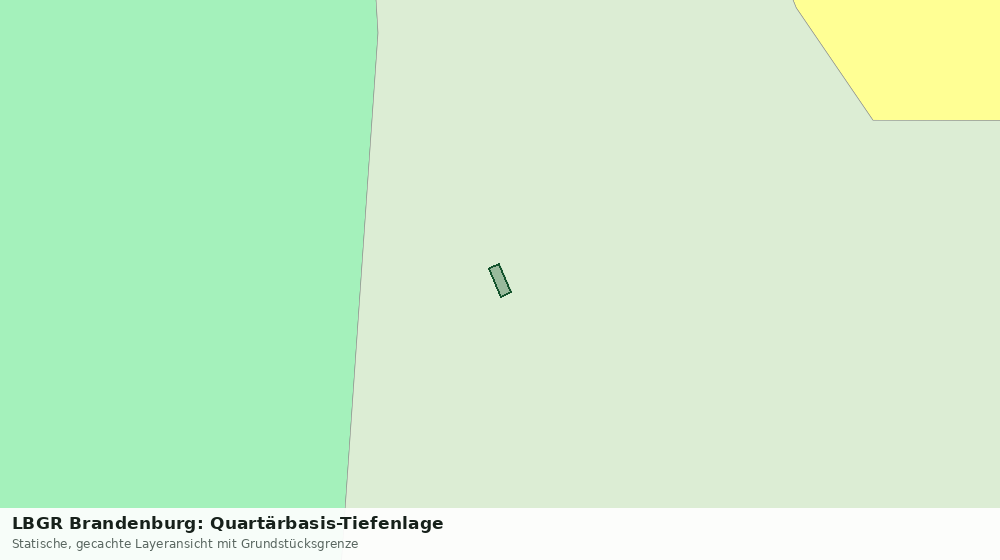 Statische Kartenansicht: LBGR Brandenburg: Quartärbasis-Tiefenlage