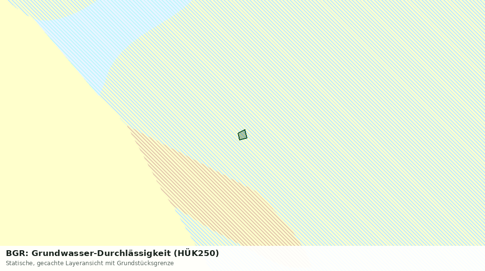 Statische Kartenansicht: BGR: Grundwasser-Durchlässigkeit (HÜK250)