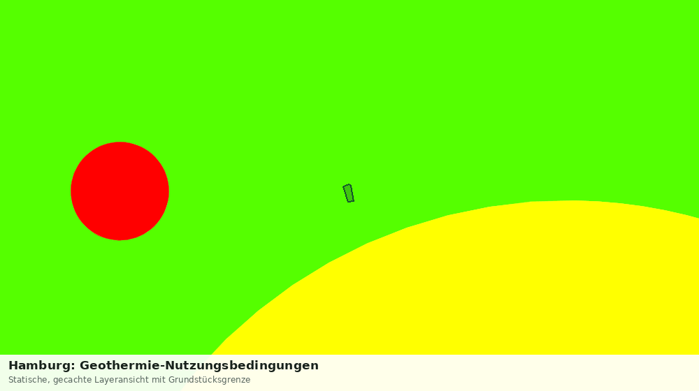 Statische Kartenansicht: Hamburg: Geothermie-Nutzungsbedingungen