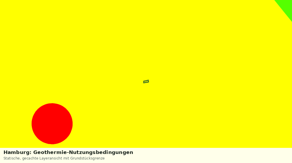 Statische Kartenansicht: Hamburg: Geothermie-Nutzungsbedingungen