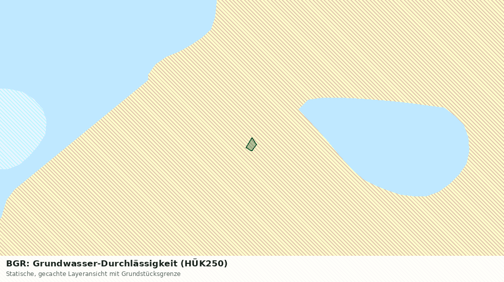 Statische Kartenansicht: BGR: Grundwasser-Durchlässigkeit (HÜK250)