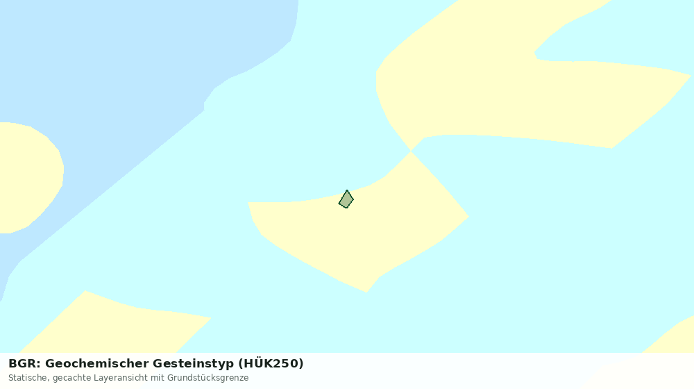 Statische Kartenansicht: BGR: Geochemischer Gesteinstyp (HÜK250)