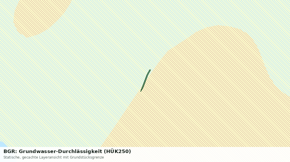 Statische Kartenansicht: BGR: Grundwasser-Durchlässigkeit (HÜK250)