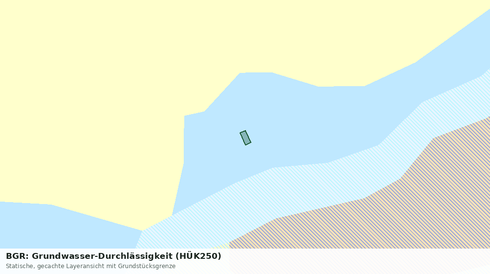 Statische Kartenansicht: BGR: Grundwasser-Durchlässigkeit (HÜK250)