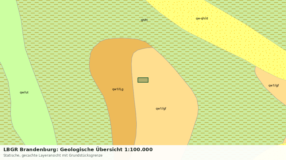 Statische Kartenansicht: LBGR Brandenburg: Geologische Übersicht 1:100.000