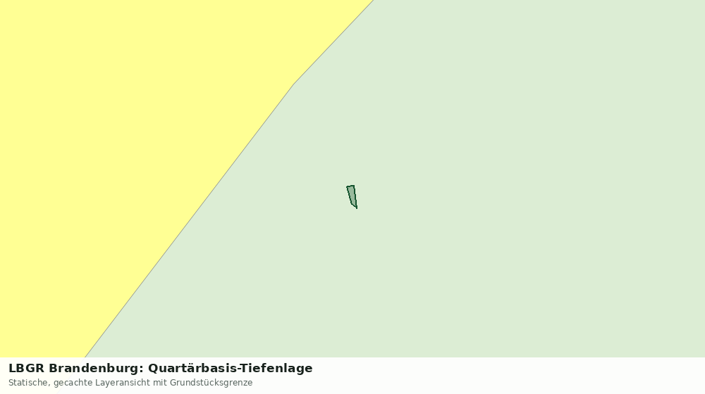 Statische Kartenansicht: LBGR Brandenburg: Quartärbasis-Tiefenlage