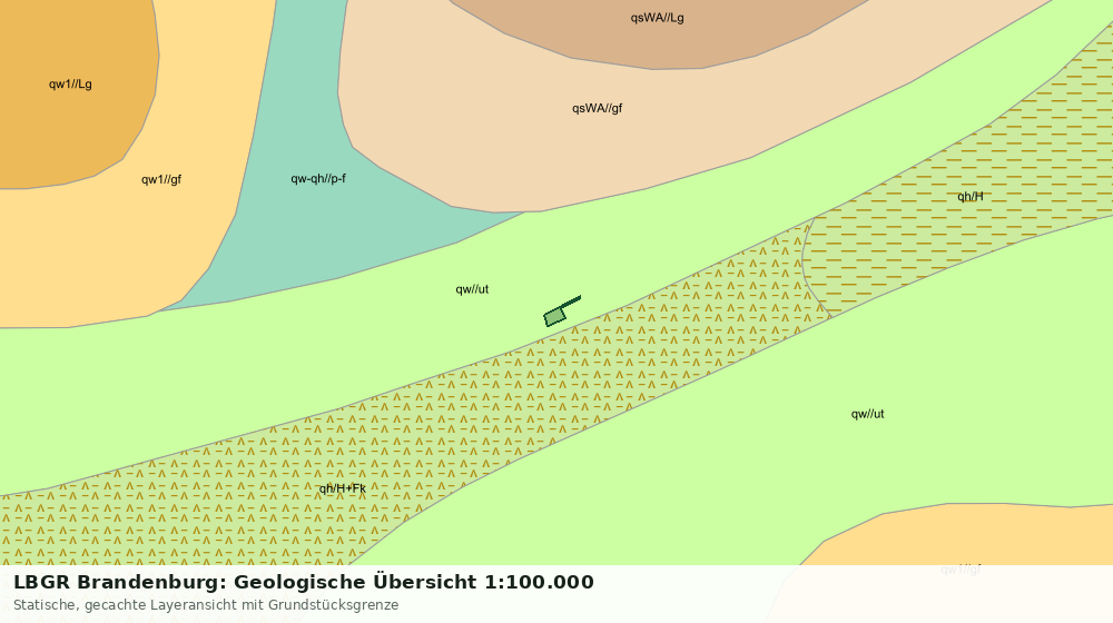 Statische Kartenansicht: LBGR Brandenburg: Geologische Übersicht 1:100.000