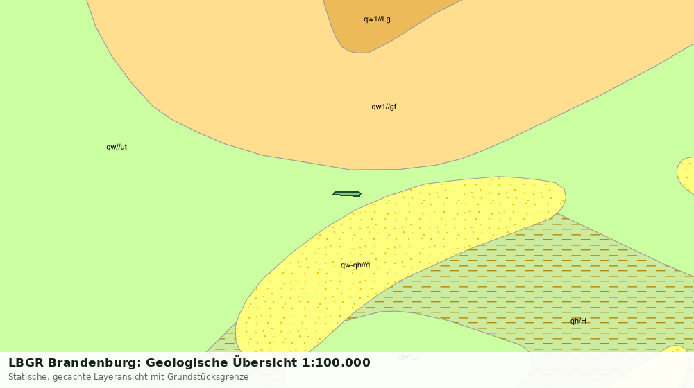 Statische Kartenansicht: LBGR Brandenburg: Geologische Übersicht 1:100.000
