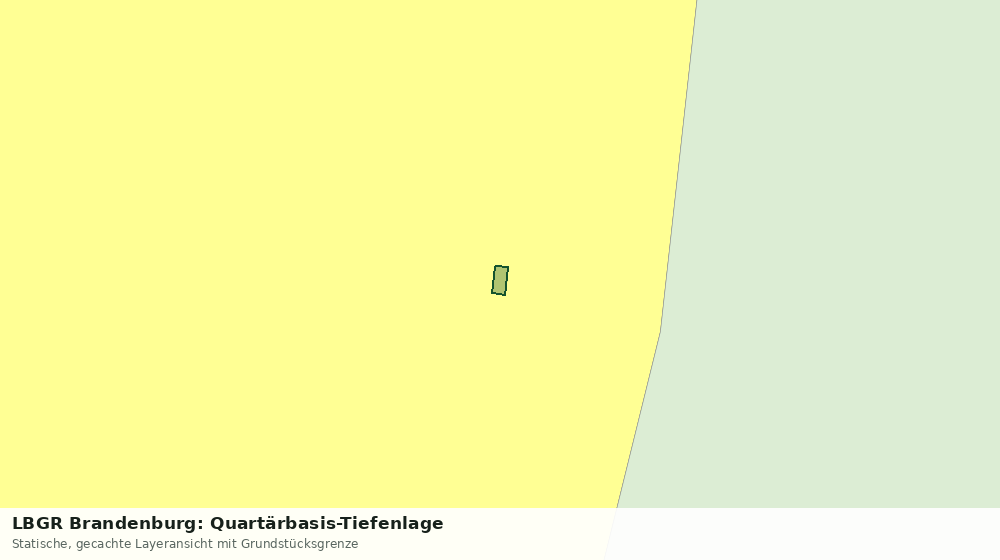 Statische Kartenansicht: LBGR Brandenburg: Quartärbasis-Tiefenlage