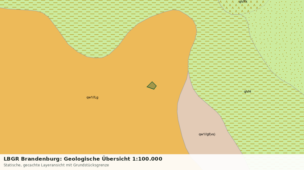 Statische Kartenansicht: LBGR Brandenburg: Geologische Übersicht 1:100.000