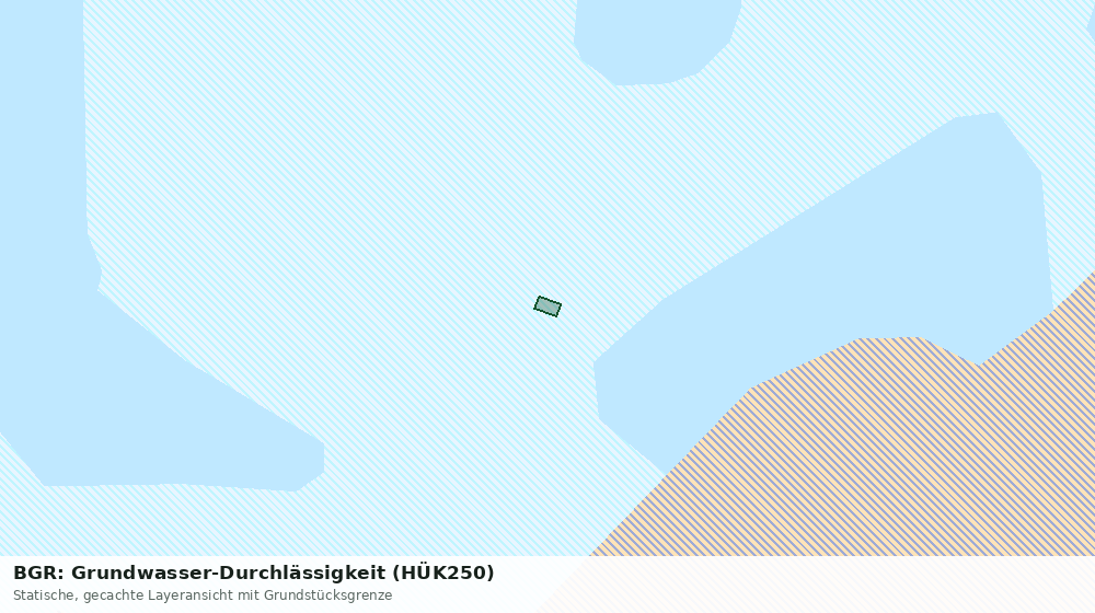 Statische Kartenansicht: BGR: Grundwasser-Durchlässigkeit (HÜK250)