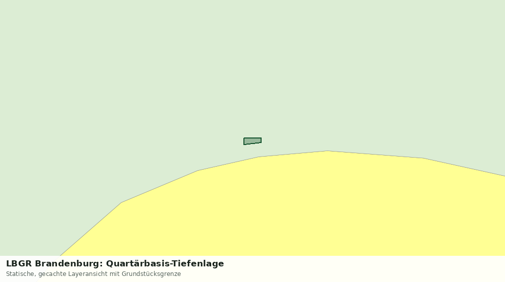 Statische Kartenansicht: LBGR Brandenburg: Quartärbasis-Tiefenlage