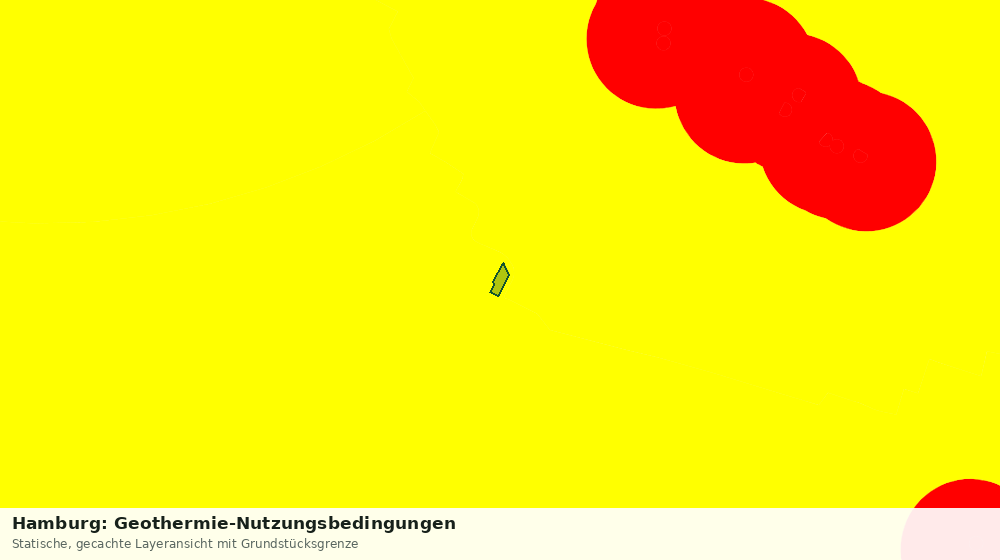 Statische Kartenansicht: Hamburg: Geothermie-Nutzungsbedingungen