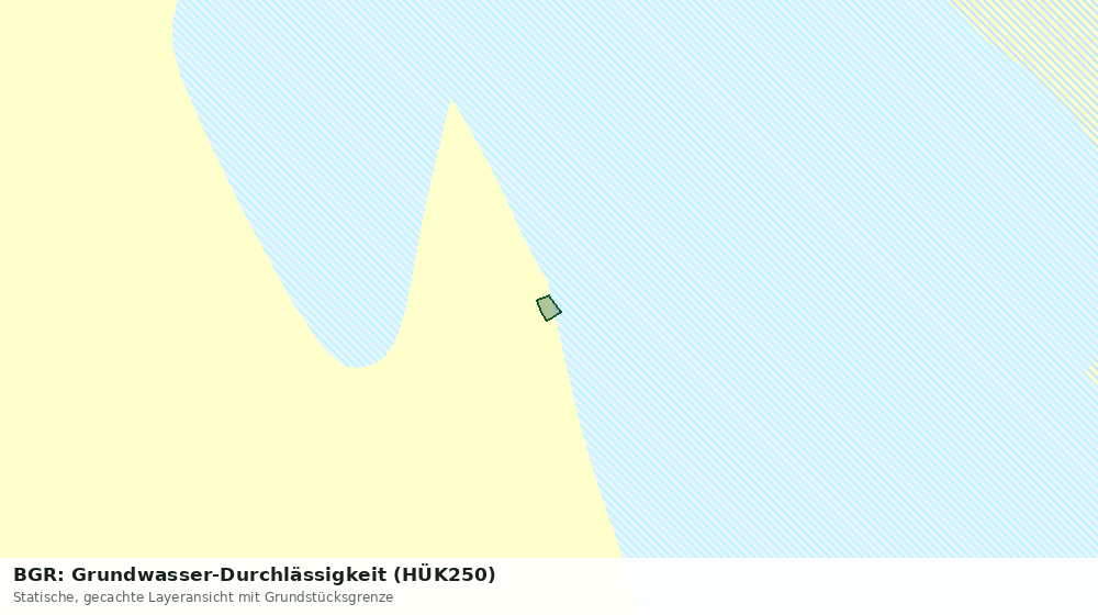Statische Kartenansicht: BGR: Grundwasser-Durchlässigkeit (HÜK250)