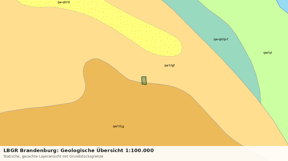 Statische Kartenansicht: LBGR Brandenburg: Geologische Übersicht 1:100.000