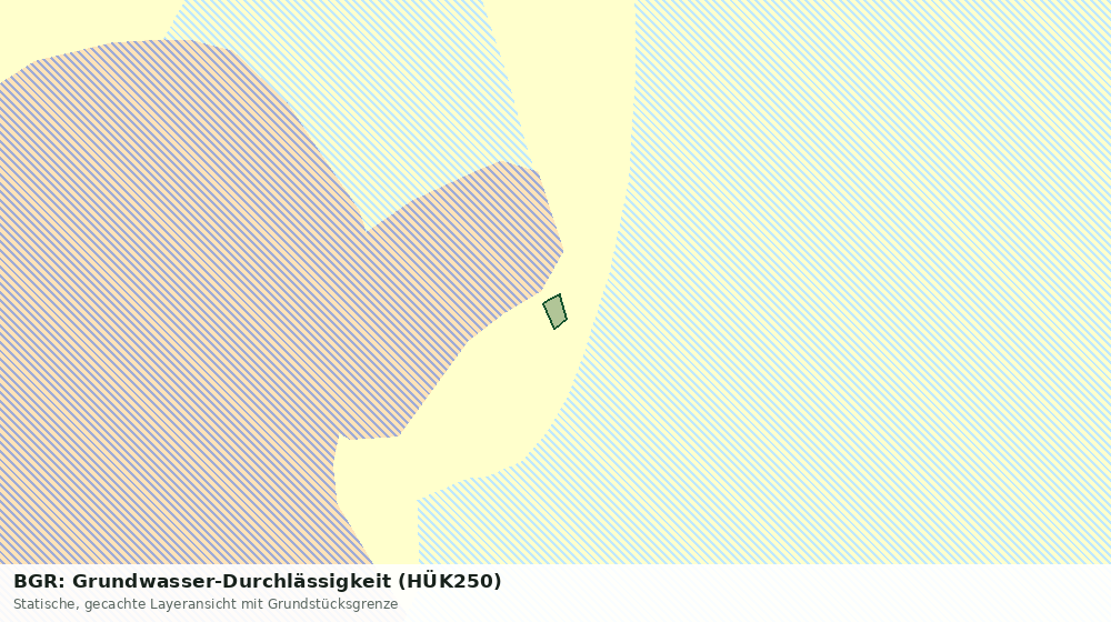 Statische Kartenansicht: BGR: Grundwasser-Durchlässigkeit (HÜK250)