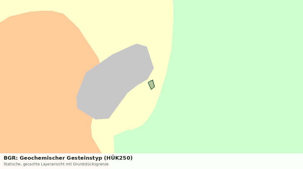 Statische Kartenansicht: BGR: Geochemischer Gesteinstyp (HÜK250)