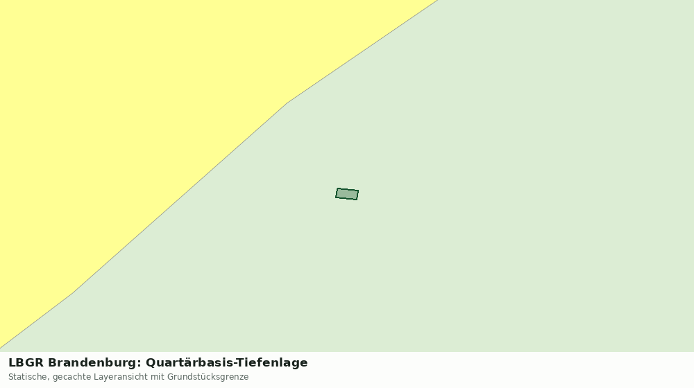 Statische Kartenansicht: LBGR Brandenburg: Quartärbasis-Tiefenlage