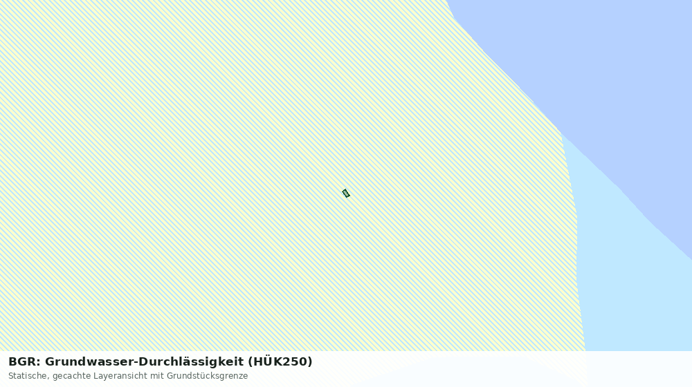 Statische Kartenansicht: BGR: Grundwasser-Durchlässigkeit (HÜK250)