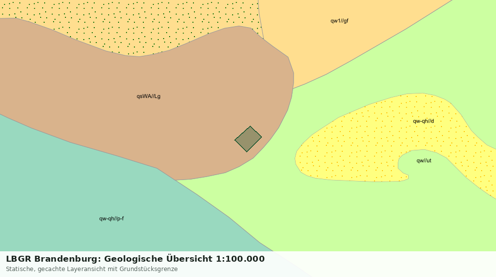 Statische Kartenansicht: LBGR Brandenburg: Geologische Übersicht 1:100.000
