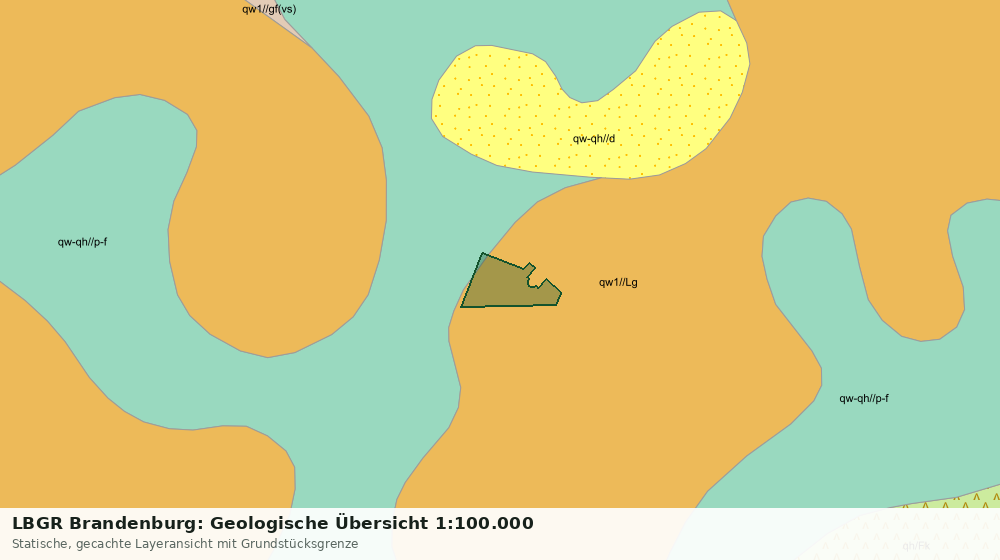 Statische Kartenansicht: LBGR Brandenburg: Geologische Übersicht 1:100.000