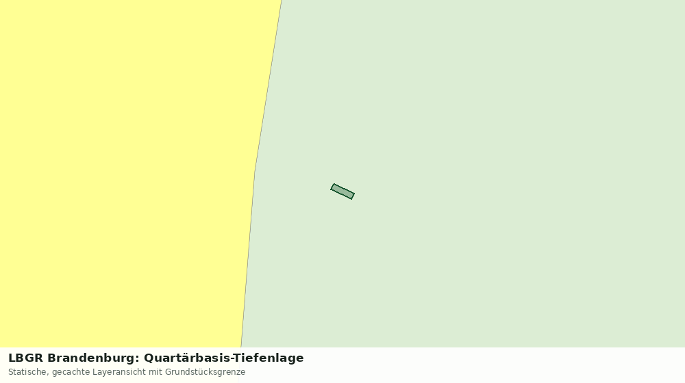 Statische Kartenansicht: LBGR Brandenburg: Quartärbasis-Tiefenlage