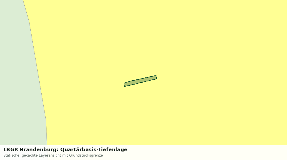 Statische Kartenansicht: LBGR Brandenburg: Quartärbasis-Tiefenlage