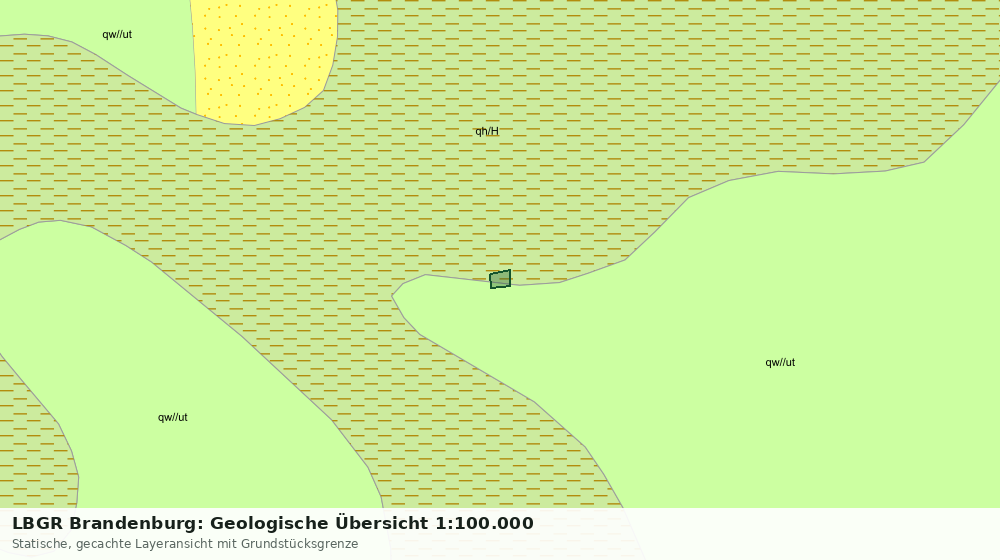 Statische Kartenansicht: LBGR Brandenburg: Geologische Übersicht 1:100.000