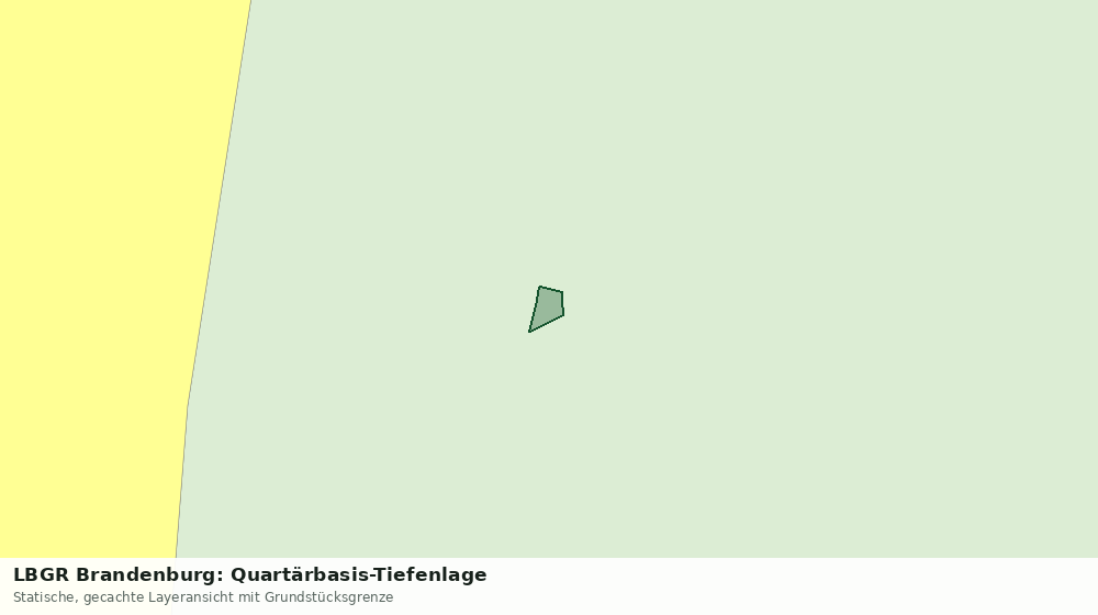 Statische Kartenansicht: LBGR Brandenburg: Quartärbasis-Tiefenlage