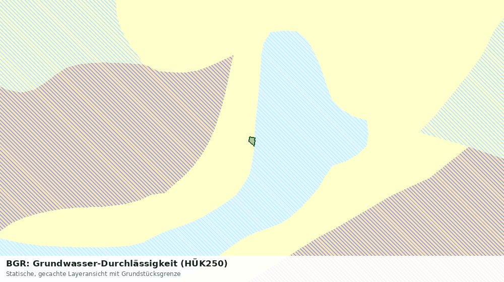 Statische Kartenansicht: BGR: Grundwasser-Durchlässigkeit (HÜK250)