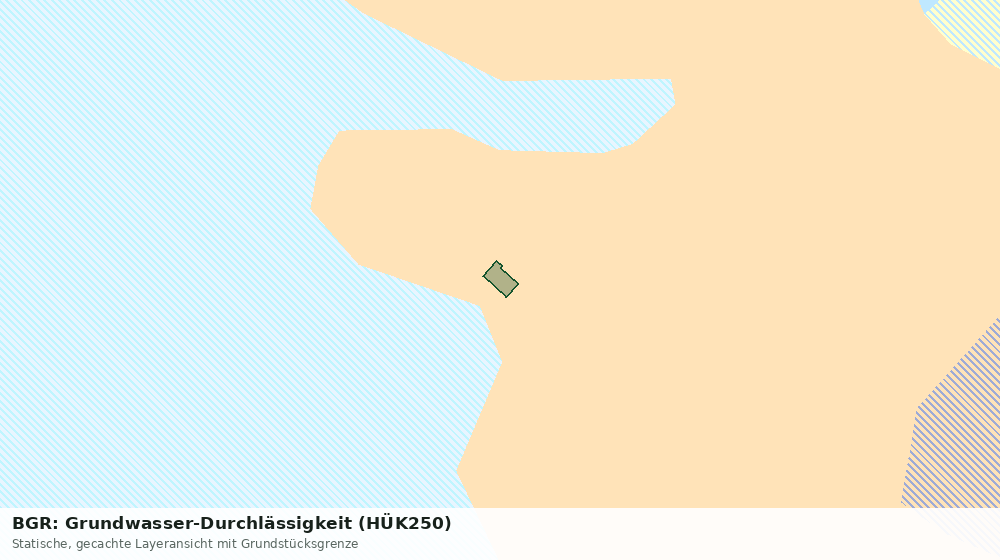 Statische Kartenansicht: BGR: Grundwasser-Durchlässigkeit (HÜK250)