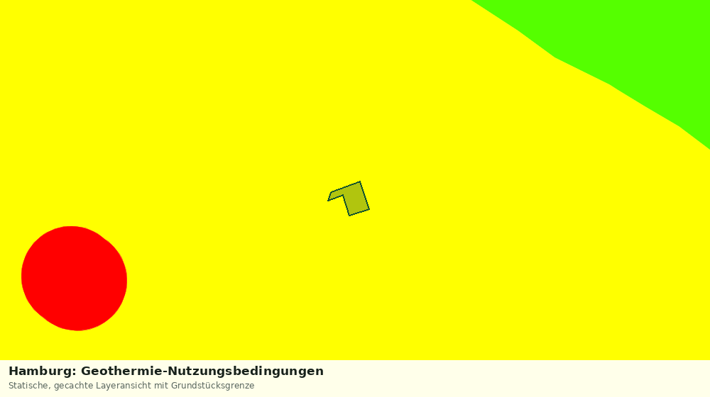 Statische Kartenansicht: Hamburg: Geothermie-Nutzungsbedingungen