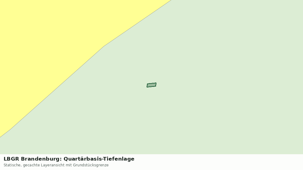 Statische Kartenansicht: LBGR Brandenburg: Quartärbasis-Tiefenlage