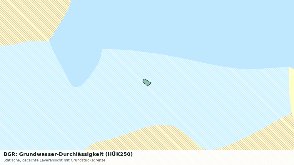 Statische Kartenansicht: BGR: Grundwasser-Durchlässigkeit (HÜK250)