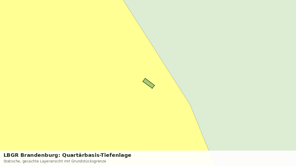 Statische Kartenansicht: LBGR Brandenburg: Quartärbasis-Tiefenlage