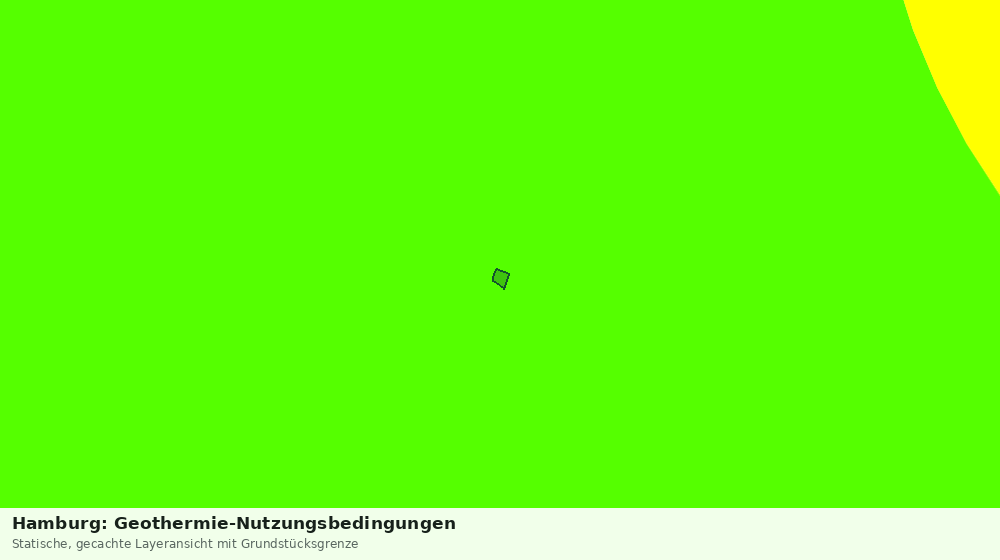 Statische Kartenansicht: Hamburg: Geothermie-Nutzungsbedingungen
