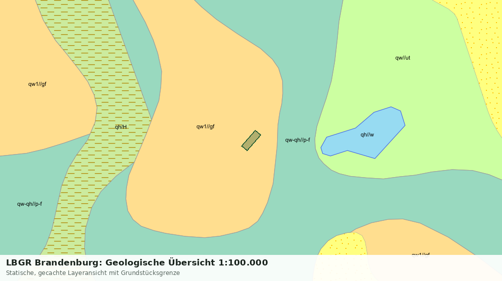 Statische Kartenansicht: LBGR Brandenburg: Geologische Übersicht 1:100.000