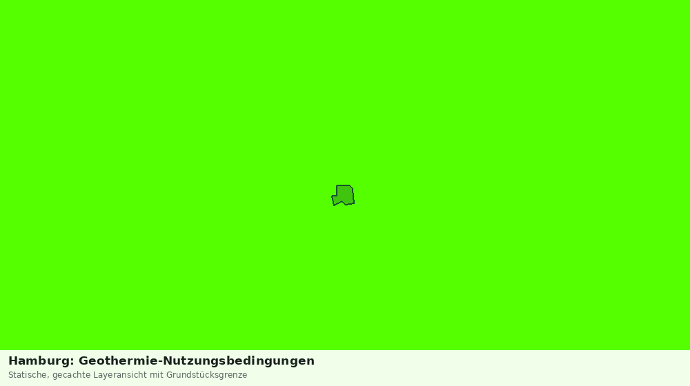 Statische Kartenansicht: Hamburg: Geothermie-Nutzungsbedingungen