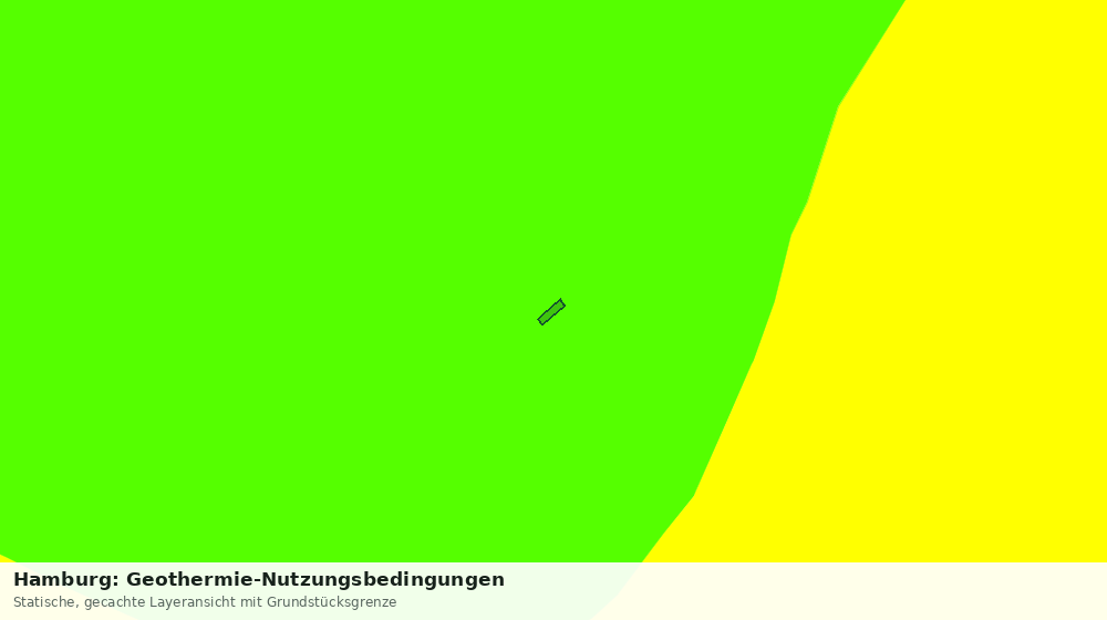 Statische Kartenansicht: Hamburg: Geothermie-Nutzungsbedingungen