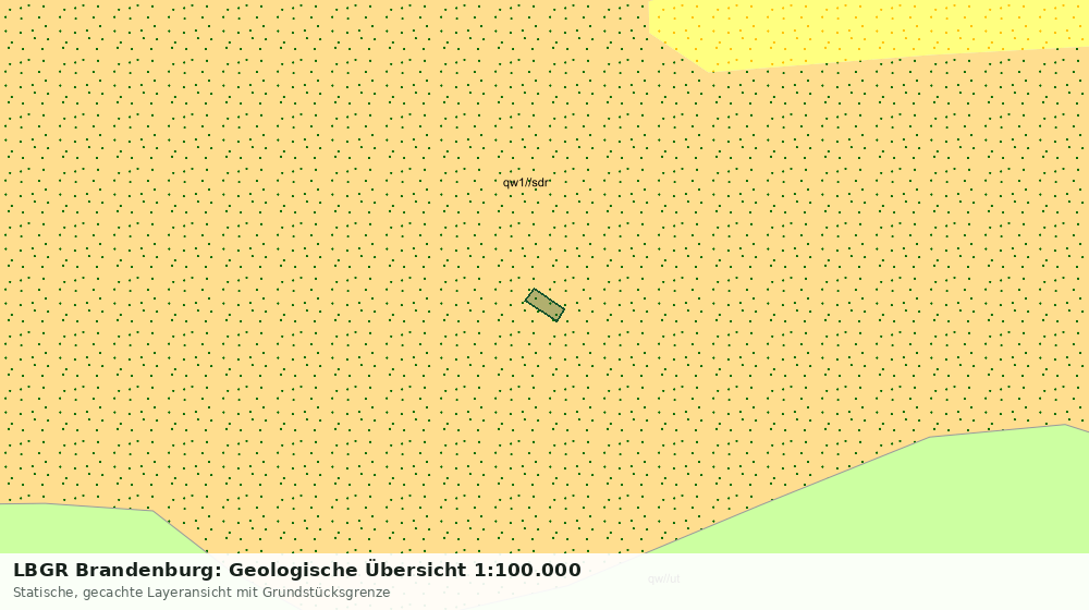 Statische Kartenansicht: LBGR Brandenburg: Geologische Übersicht 1:100.000
